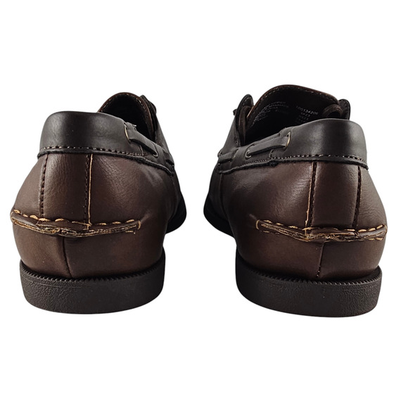 NWT Club Room Boat Shoes Mens Size 11 Brown Elliot Lace Up Two Tone Casual - Picture 7 of 14